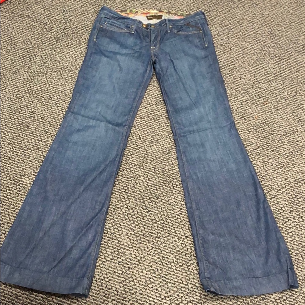 Brown Label Uptown comfort stretch wide leg sz 30